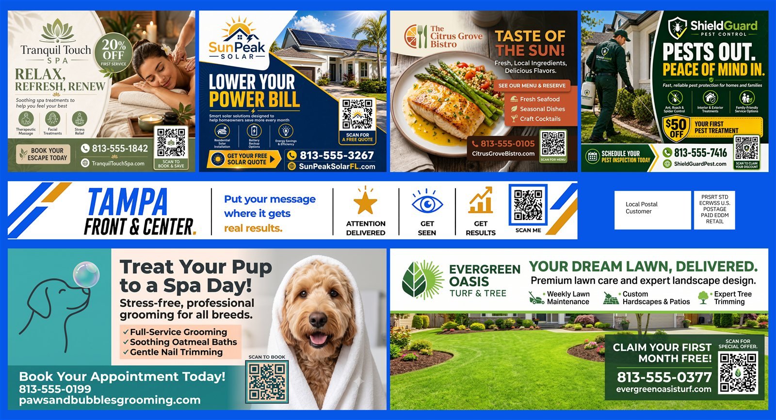 Example 6.5 by 12 Neighborhood Edition postcard