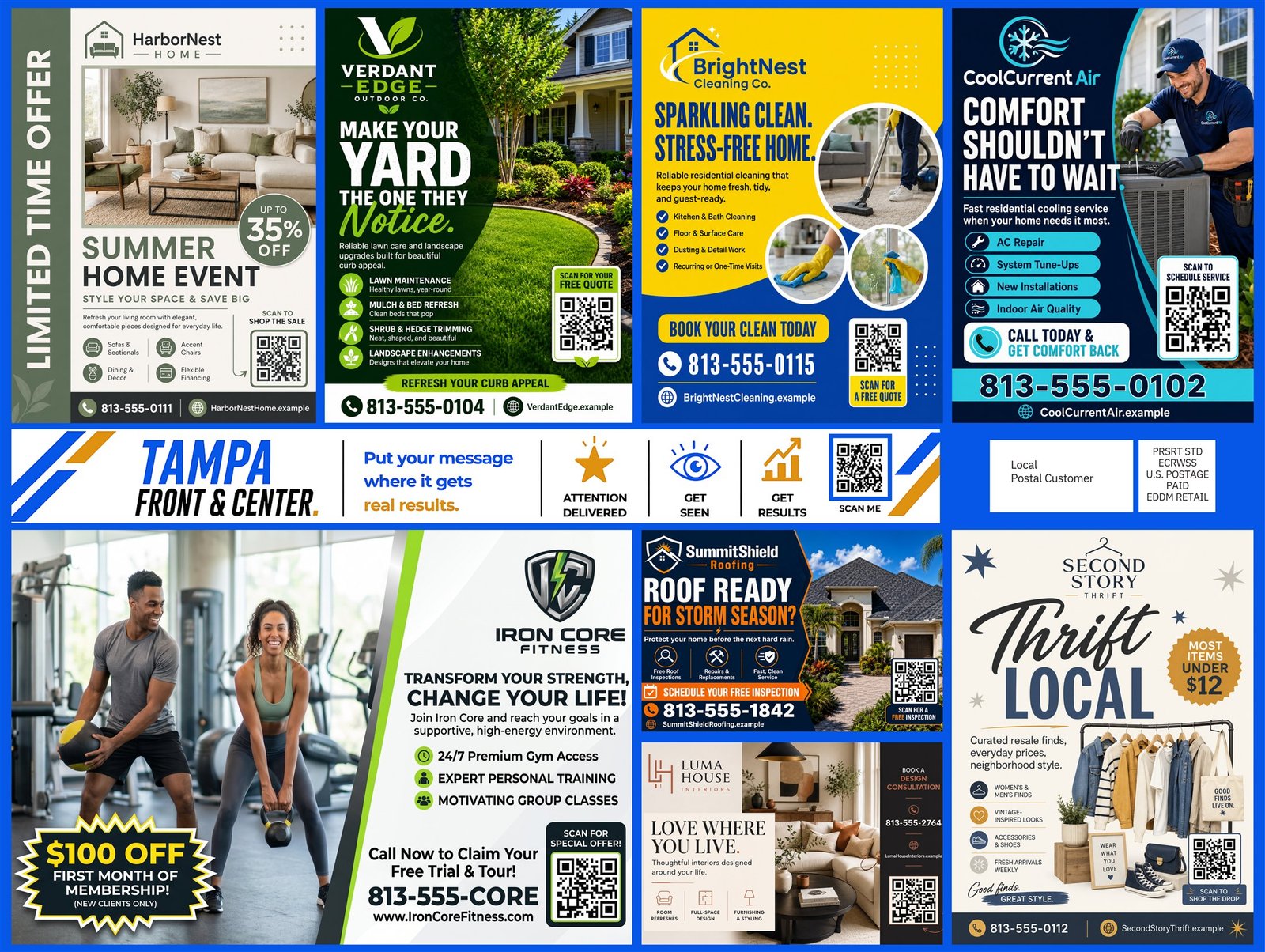 Example 9 by 12 Greater Reach Edition postcard
